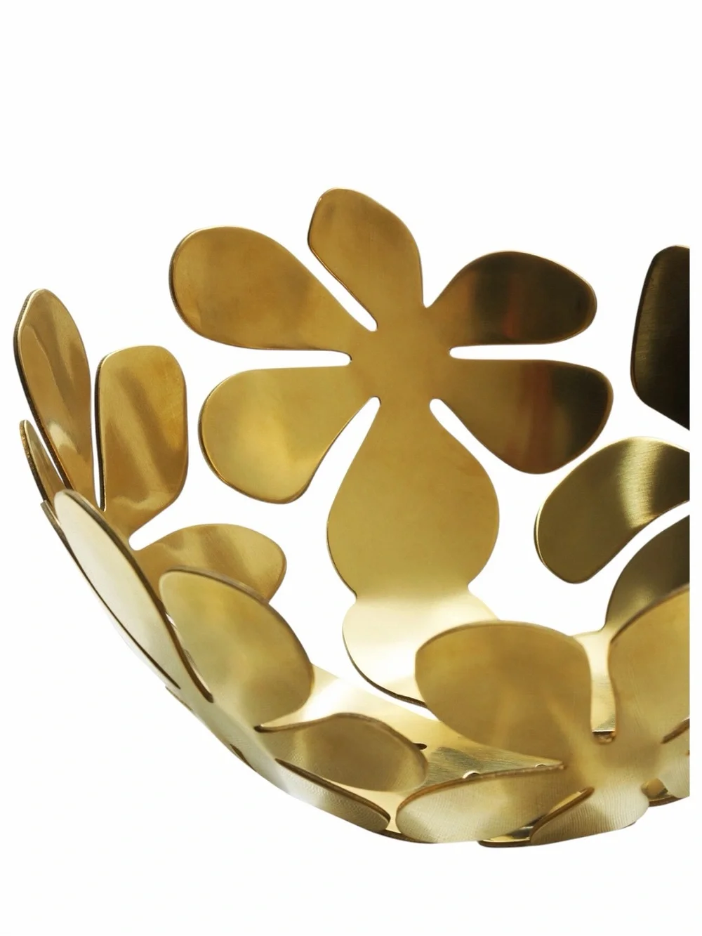 IKEA STOCKHOLM Gold Metal Floral Bowl | Monika Mulder Centerpiece Decor